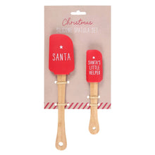Load image into Gallery viewer, Santa&#39;s Helper Silicone Christmas Baking Spatula Set (7330222702658)