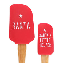 Load image into Gallery viewer, Santa&#39;s Helper Silicone Christmas Baking Spatula Set (7330222702658)