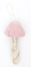 Load image into Gallery viewer, Pink Beaded Toadstool Ornament (6979305046082)