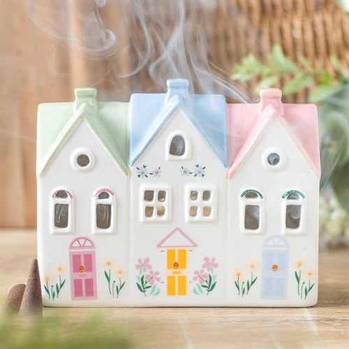 Pastel House Incense Cone Burner and Tealight Holder (7442825805890) (7554676424770)