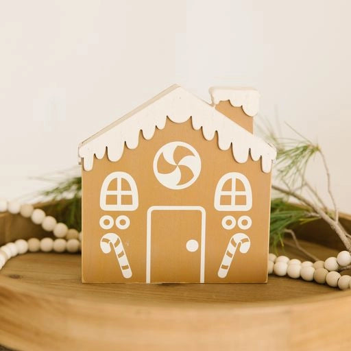 Wooden Cut Out Gingerbread House (6955293507650)