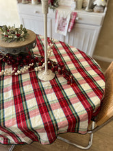 Load image into Gallery viewer, Tartan Linen TABLECLOTH (7014407012418)
