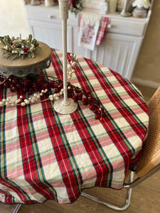 Tartan Linen TABLECLOTH (7014407012418)