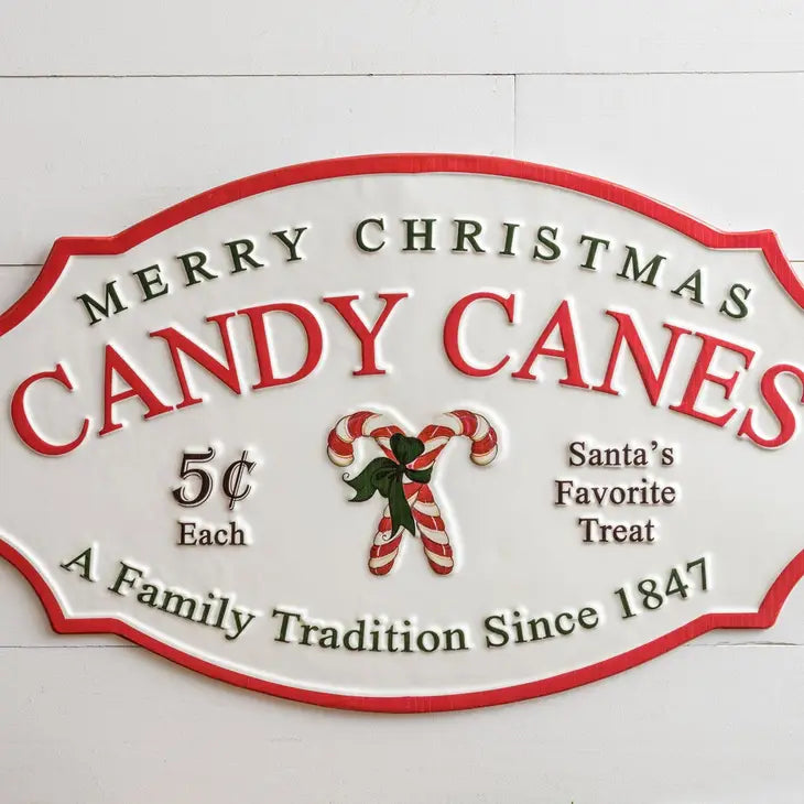PRE ORDER - Candy Canes Sign (6959245918274)