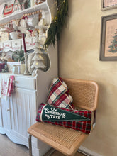 Load image into Gallery viewer, O Christmas Tree Tartan Pennant Pillow (7015159234626)