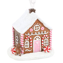 Load image into Gallery viewer, Pink Gingerbread House Christmas Incense Cone Burner (7330222374978)