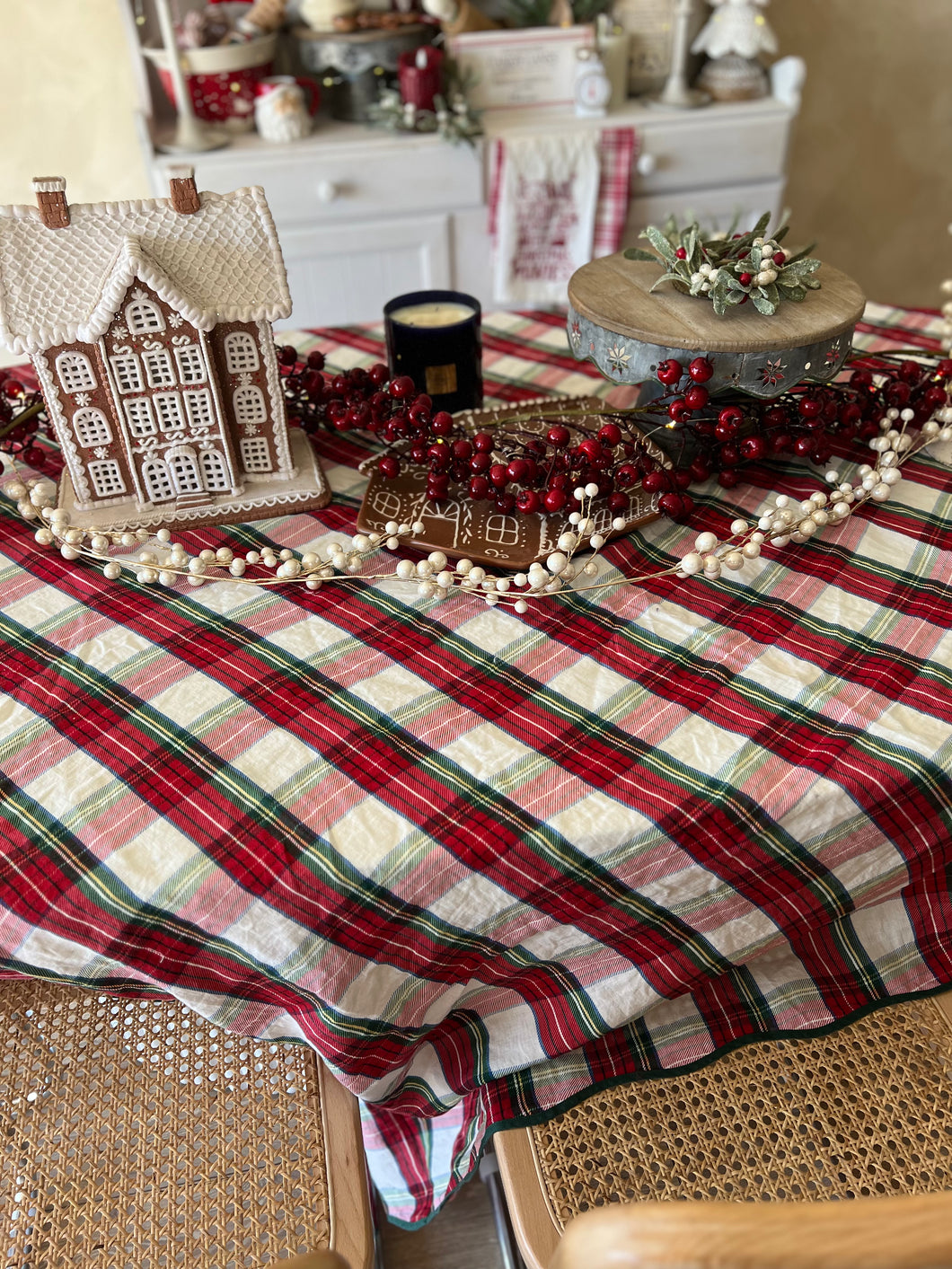 Tartan Linen TABLECLOTH (7014407012418)