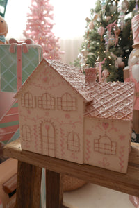 Pitched Style 3 Ivory Gingerbread House - PRE ORDER (7215568814146)