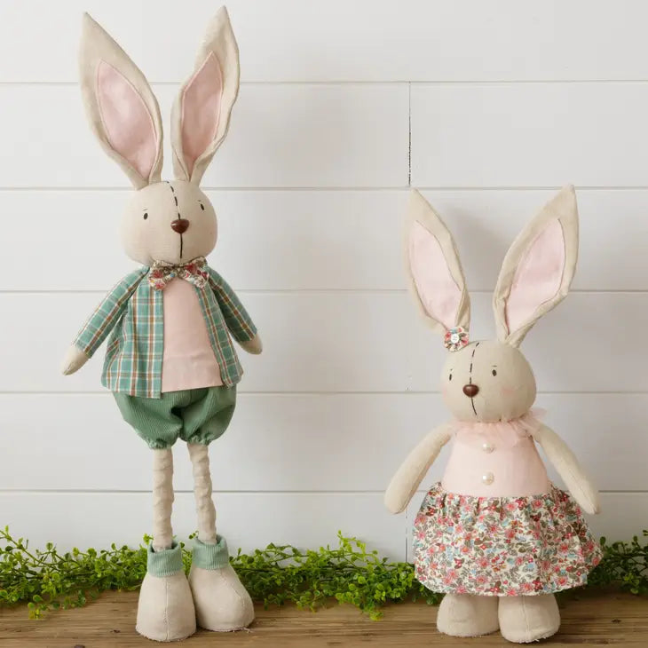 Spring Extendable Rabbits Set of 2 (7049630220354)