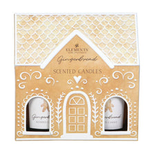 Load image into Gallery viewer, Set of 2 Christmas Gingerbread House Lidded Candles (7330222211138)