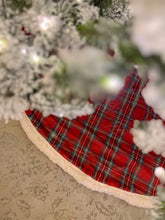 Load image into Gallery viewer, Red Tartan - Tree Skirt (6957700677698)