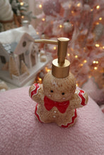 Load image into Gallery viewer, RED Gingerbread Man Soap Dispenser - PRE ORDER (7215560294466)