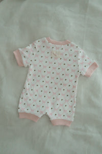 Baby Gingerbread Bows Romper - PRE ORDER (7232186449986)