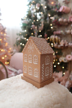 Load image into Gallery viewer, Tall Brown Gingerbread House Stocking Holder - PRE ORDER (7215566028866)