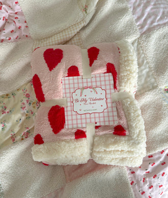 Be My Valentine Fleece Blanket (7039546785858)