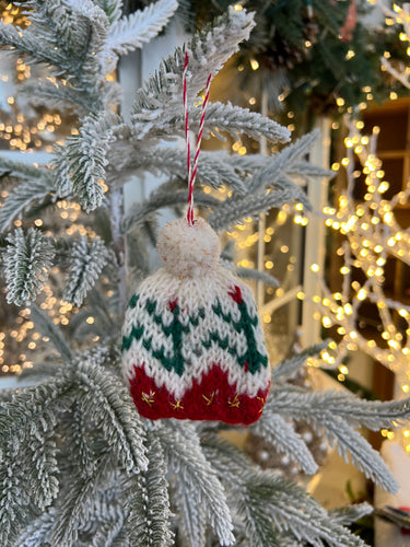 Traditional Knit Beanie Ornament (6979293642818)