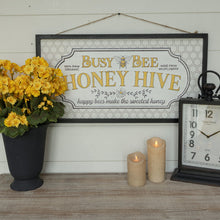 Load image into Gallery viewer, BF206081 - 30&quot; Busy Bee Honey Hive Sign (6988863504450)