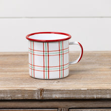 Load image into Gallery viewer, BF215150 - Red Green/Blue White Camp Mug (6988862783554)
