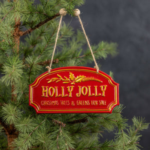 BF215174 - Red and Gold Holly Jolly Ornament (6988862455874)