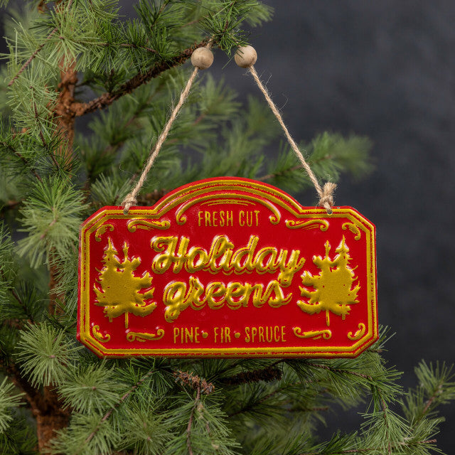 BF215175 - Red and Gold Holiday Greens Ornament (6988864880706)