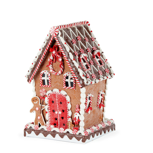 LED Gingerbread Mansion with Gingerbread Man (6959930212418)