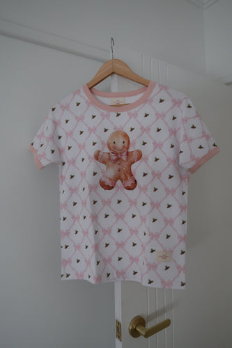 Womens Gingerbread Bows Tee - PRE ORDER (7232186056770)