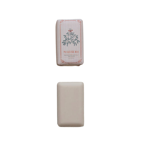 Mistletoe Kiss Scented Olive Oil & Shea Butter Milled Bar Soap (7374735048770)