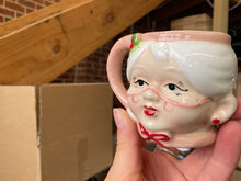 Load image into Gallery viewer, SECONDS SALE - MINI Pink Vintage Mrs Claus Mug LAST ONES!!