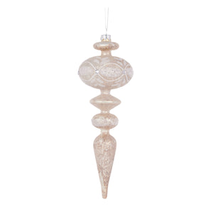 Glass Frosted Disc Finial (6960274145346)