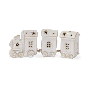 Porcelain Train with 2 Carriages (6960277553218)