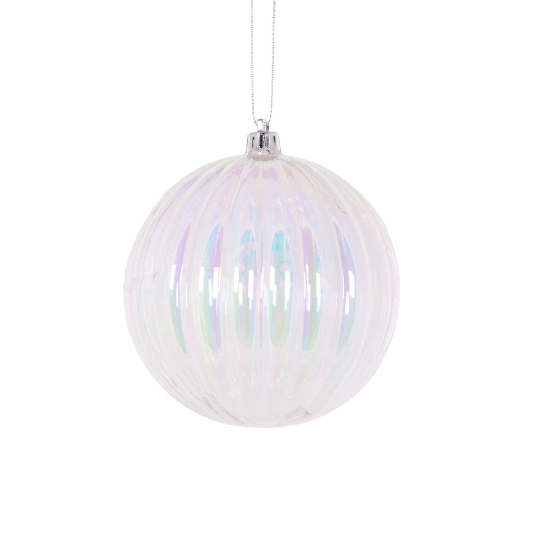 10CM Ribbed Irredescent Ball (6960280404034)