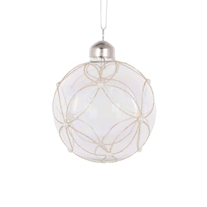 Iridescent Pearl Geometric Bauble (6960286728258)