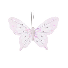 Load image into Gallery viewer, Set of 6 White Clip Butterflies (6962699042882)