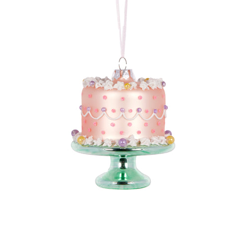 Pink Retro Cake Ornament (6960290988098)