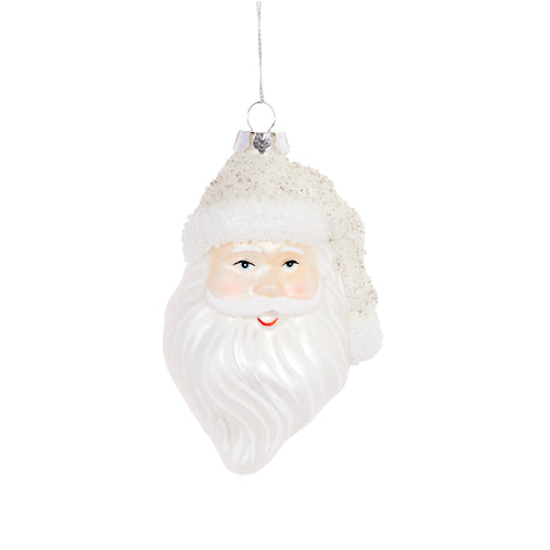 Frosted Santa Ornament (6960326869058)