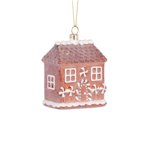 Retro Gingerbread House Ornament (6960327000130)