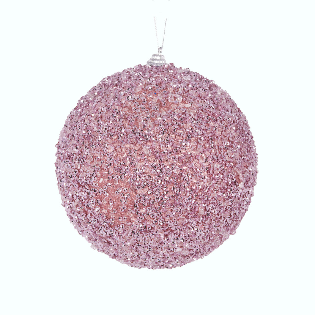 XL Pink Crystals Bauble (6960294199362)