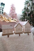Load image into Gallery viewer, Tall Ivory Gingerbread House Stocking Holder - PRE ORDER (7215568420930)