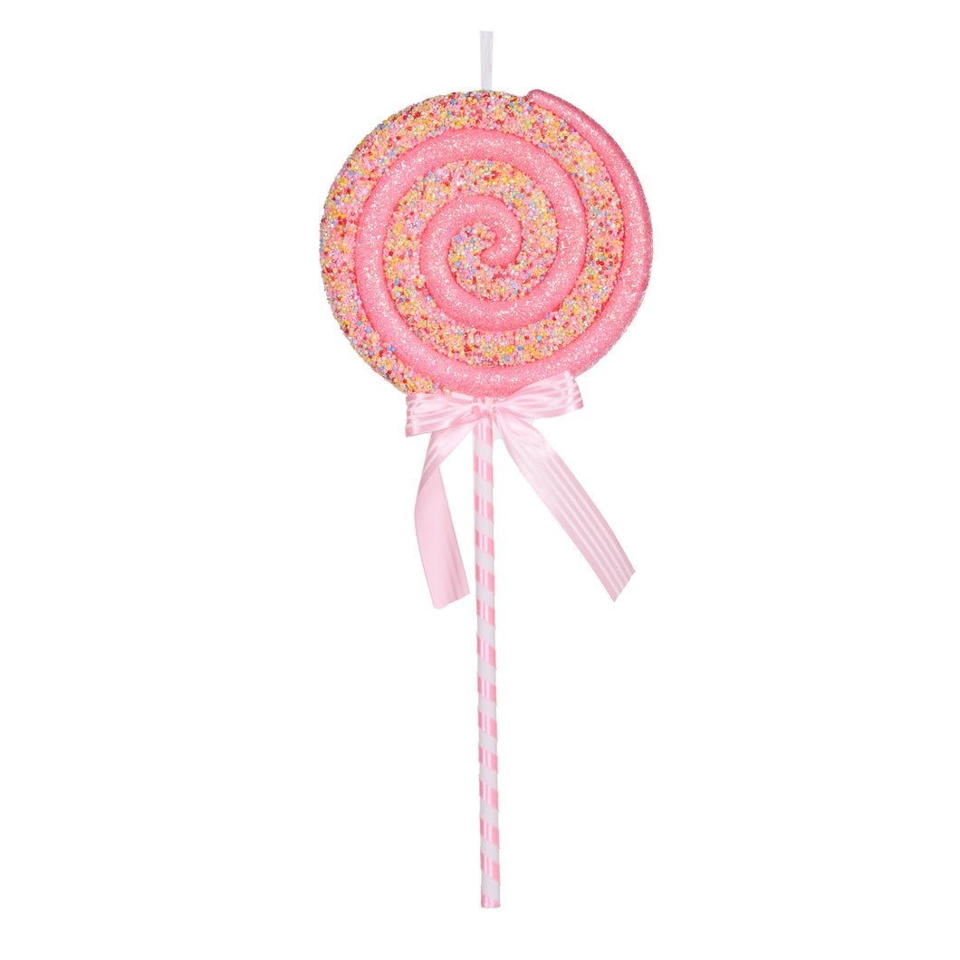Pink Sprinkles Swirl Lollipop (7356472328258)