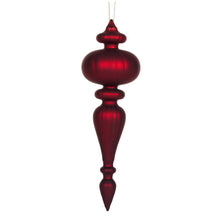 Load image into Gallery viewer, Red Frosted Disc Finial (7362772729922)