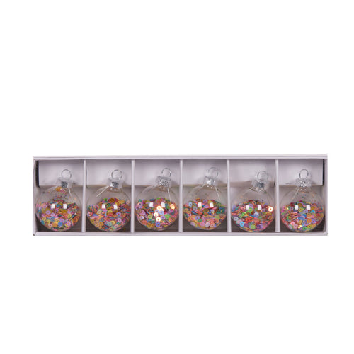 Set/6 Multi Coloured Bauble Place Card Holders (7362772762690)