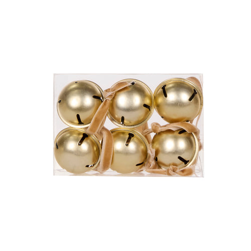 6Pk Metallic Gold Bells Hanging (7356473966658)