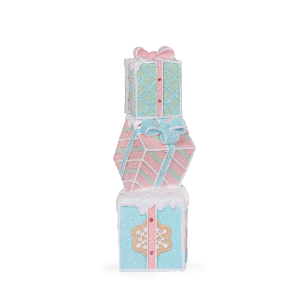 36CM Pastel Piped Present Stack (7358150049858)