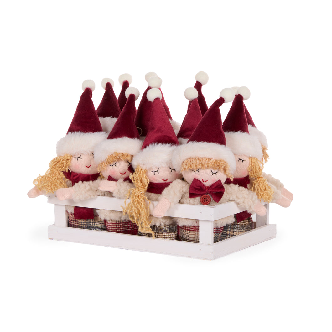 2 Assorted Jasper and Holly Elves Hanging (7358160699458)