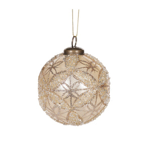 Transparent Champagne Intricate Bauble (7362763128898)