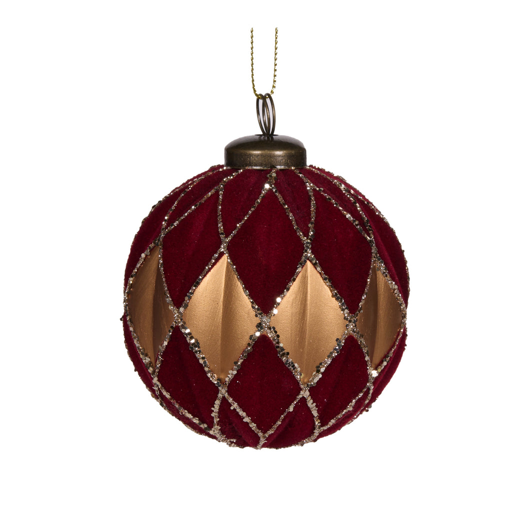 Red Velvet Diamond Bauble (7362763161666)