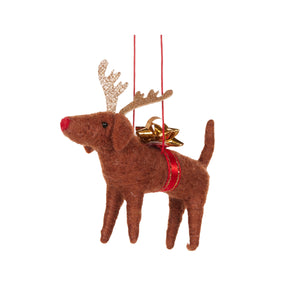 Wool Dachshund With Antlers (7362763227202)
