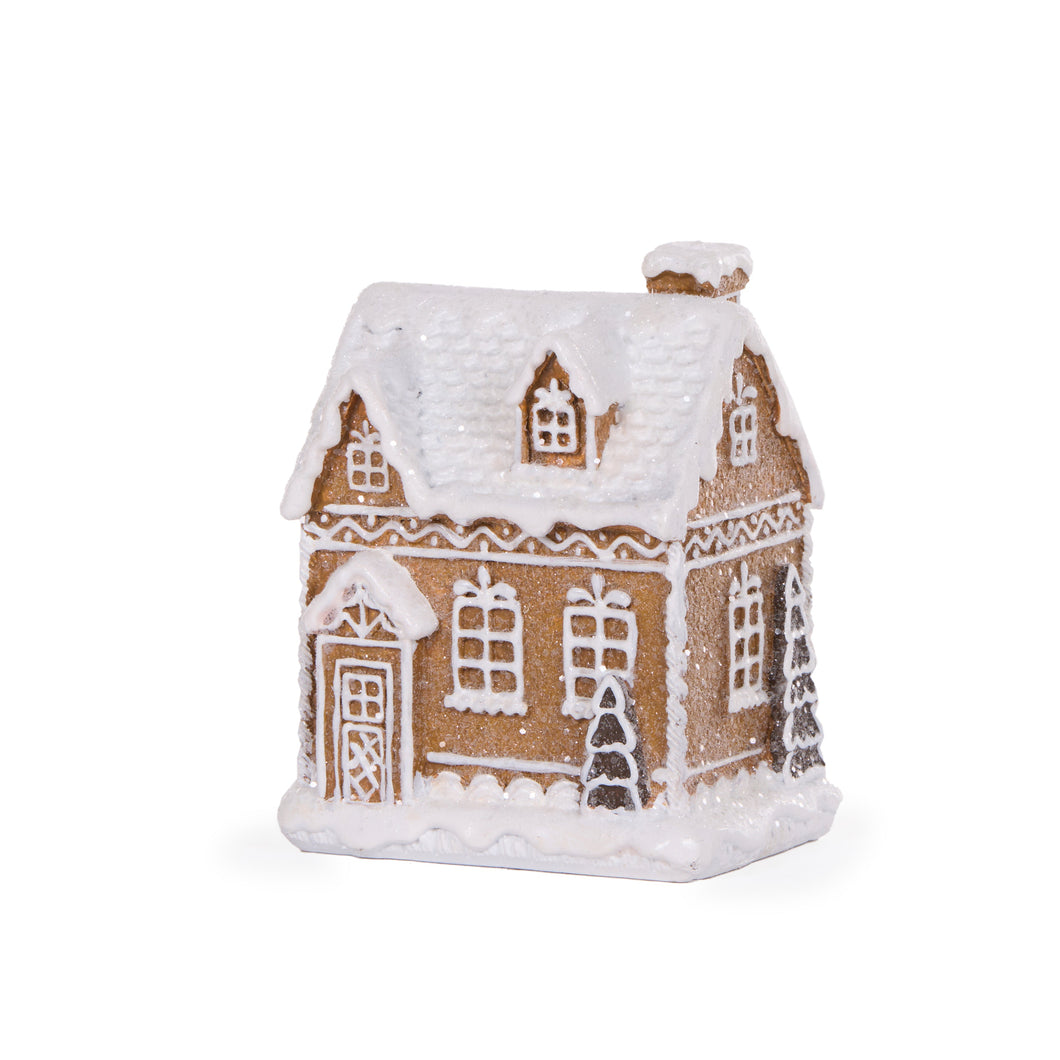 Mini Piped Gingerbread House With Chimney (7364625236034)