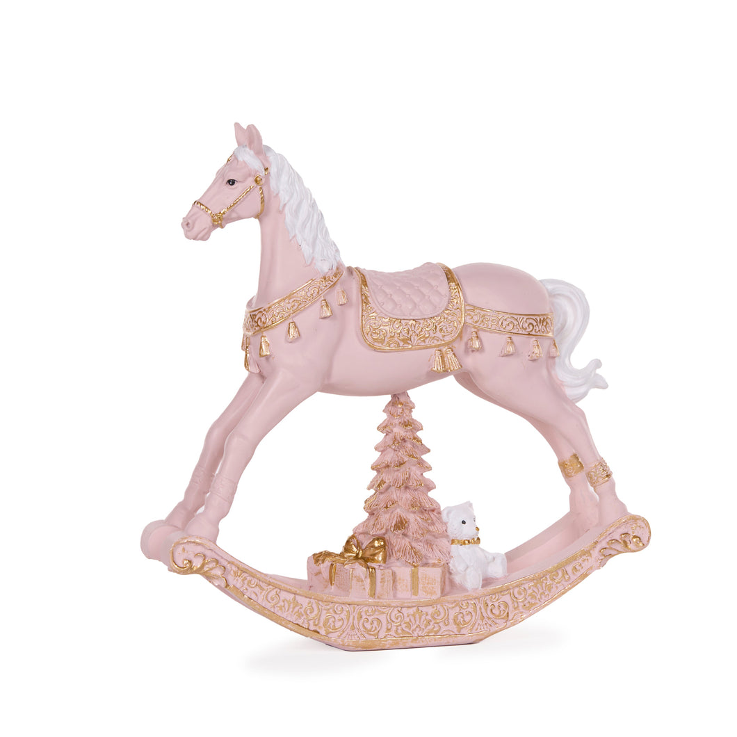 18.5Cm Exquisite Pink Rockinghorse (7362782298178)
