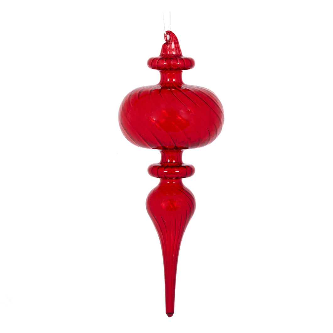 Transparent Red Finial (7362773155906)